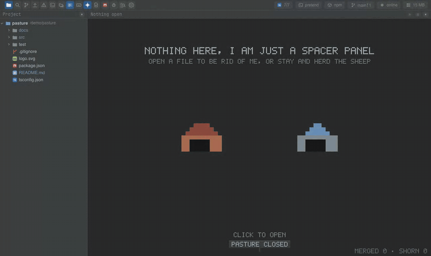 Tests run again in their terminal